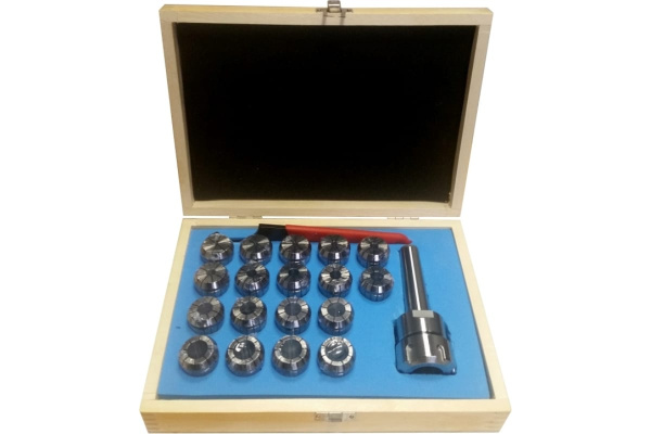 Патрон цанговый MSB2-ER32, хвостовик конус Морзе, DIN228-A, с набором цанг 18 шт. 3-20 мм GRIFF b220413