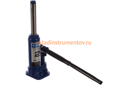 Гидравлический бутылочный домкрат 2т, 180-347мм, в кейсе ЗУБР T50 43060-2-K_z01