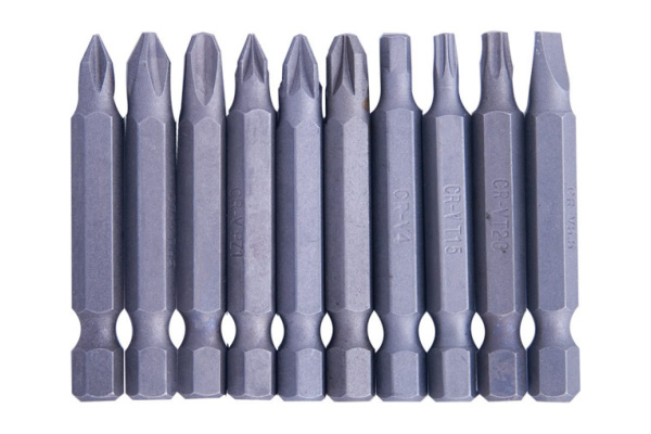 Набор вставок Stabi 10 шт (50мм, Ph, Pz, H, T, SL) + пластиковый чехол Archimedes 91065