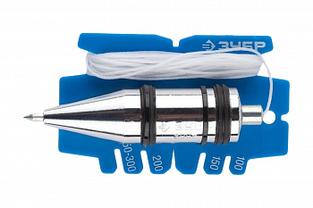 Строительный отвес Зубр Эксперт со шнуром и безопасным наконечником 06347-30_z01