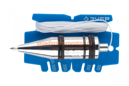 Строительный отвес Зубр Эксперт со шнуром и безопасным наконечником 06347-30_z01