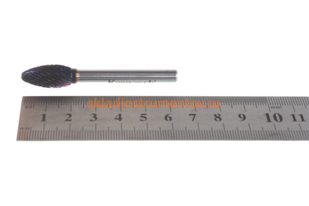 Борфреза твердосплавная форма H язычок пламени (10х20х6х65 мм) Karnasch 11.5071-020