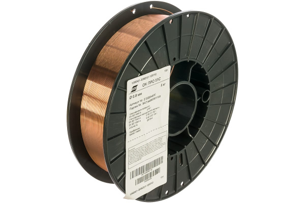 Проволока омедненная OK ПРО 51С (0.8 мм; 5 кг) ESAB СВ000017342