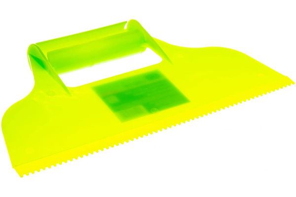 Пластмассовый шпатель для клея СИБРТЕХ зубчатый 2х2 86013