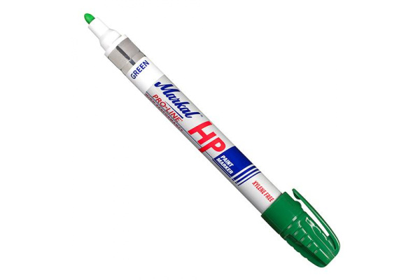 Маркер для замасленных поверхностей Markal Pro-Line HP, 3 мм, зелёный 96966