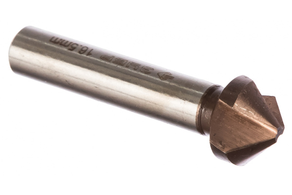 Зенкер конусный с кобальтовым покрытием (16.5х60 мм; М8) по металлу для дрелей Зубр 29732-8