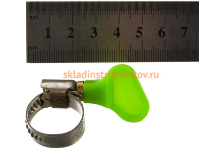 Металлические хомуты СИБРТЕХ, элемент крепления с формой ключа, 12-20мм, 2 шт 47649