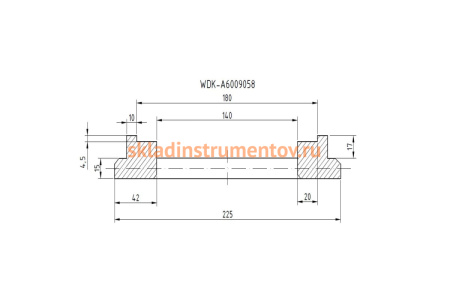 Фланец для установки колес WIEDERKRAFT WDK-A6009058 Фланец для установки колес WIEDERKRAFT WDK-A6009058