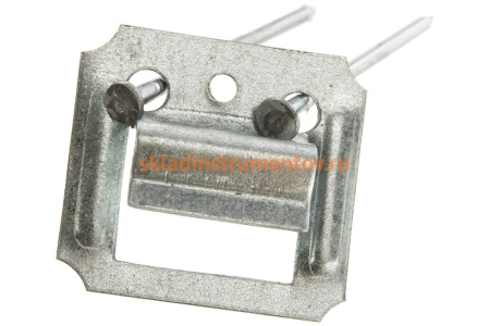 Кляймер СИБРТЕХ №3,5 оцинкованный с гвоздями, 100шт 465735