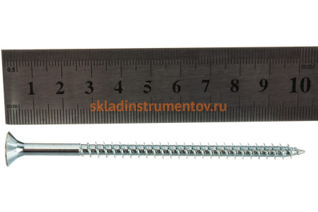 Шуруп универсальный ТФ7 (8 шт; 6.0х100 мм; PZ) для дерева ЗУБР 4-300377-60-100