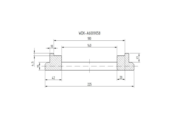 Фланец для установки колес WIEDERKRAFT WDK-A6009058 Фланец для установки колес WIEDERKRAFT WDK-A6009058