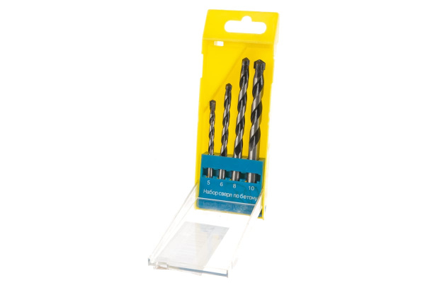 Набор сверл по бетону  PROFI 4 шт. (5,6,8,10 мм) GRIFF 019489