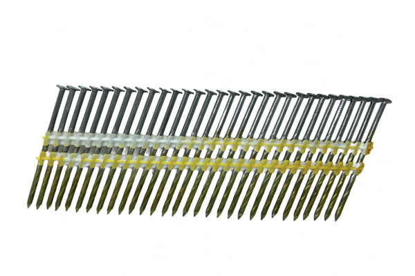 Реечные гвозди Pegas pneumatic 21 градус винтовая накатка уп. 5400 шт. 2,8x60 мм 1256