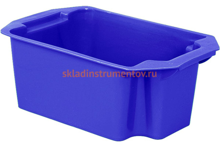 Сплошной синий ящик Тара.ру п/э 383х248х145 23069