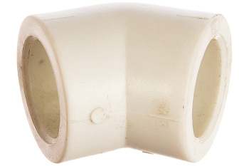 Уголок Энкор PPRC ф 25мм угол 45 белый 45351