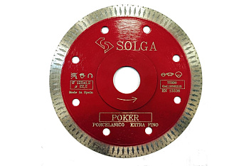 Диск алмазный HARD MATERIALS по керамограниту (125х22.23 мм) Solga Diamant 10302125