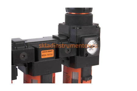 Модульная группа с тремя влаго-маслоотделителями и регулятором давления WIEDERKRAFT WDK-70733