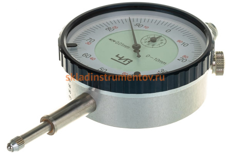 Индикатор часового типа (0-10 мм, 0.01 мм, без ушка) ЧИЗ 45733