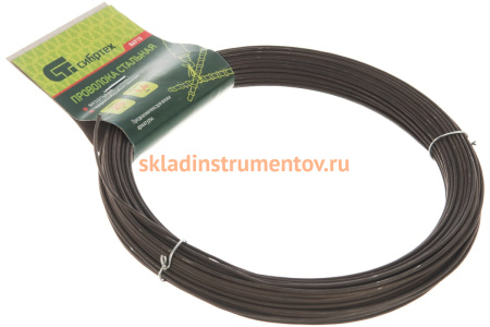 Стальная проволока СИБРТЕХ 25 м, вязальная, термообработанная 1,4 мм 84910