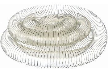 Прозрачный полиуретановый шланг длиной 10м, d.100мм, стенка 0,5мм JET PU500.100.10