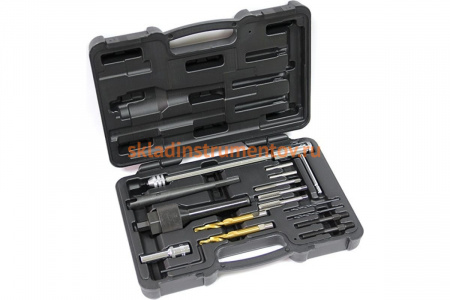 Набор для обслуживания колодцев свечей накаливания МАСТАК 16 предметов, кейс 103-12016C