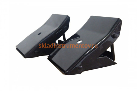 Противооткатный стальной упор для легких грузовиков и легковых машин 370x230x120мм, 2шт TORIN TRF3553