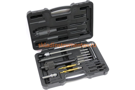 Набор для обслуживания колодцев свечей накаливания МАСТАК 16 предметов, кейс 103-12016C