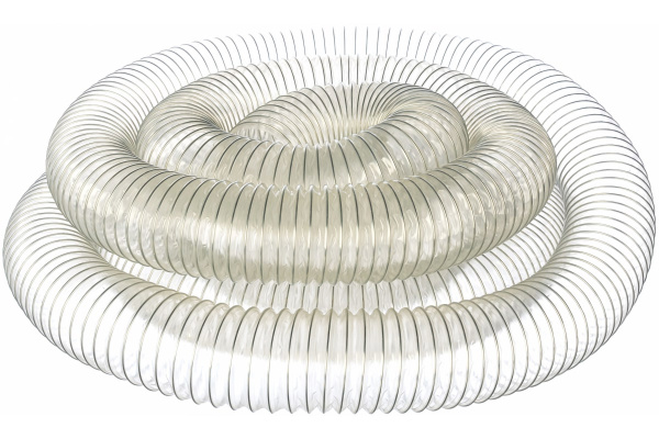 Прозрачный полиуретановый шланг длиной 10м, d.100мм, стенка 0,5мм JET PU500.100.10