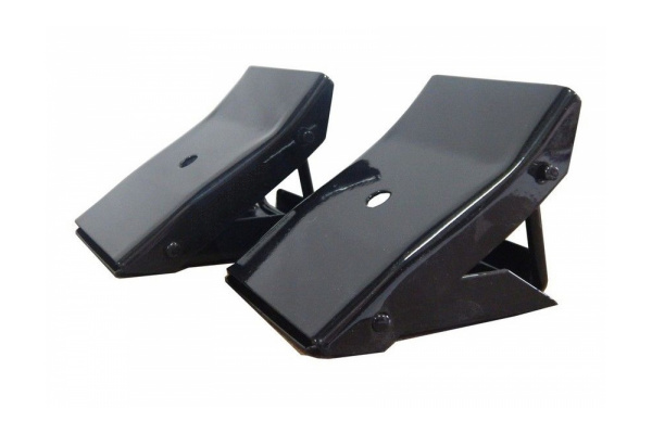 Противооткатный стальной упор для легких грузовиков и легковых машин 370x230x120мм, 2шт TORIN TRF3553