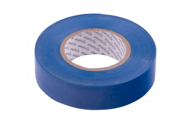Изолента MATRIX ПВХ, 19 мм х 20 м, синяя, 150 мкм 88777