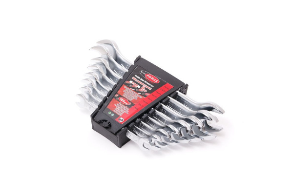 Набор рожковых ключей ROCKFORCE 8-24мм 8 предметов пластиковом держатель RF-5089