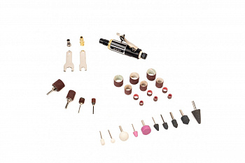 Пневматическая бормашинка с набором абразивных насадок AIST 36 предметов 90440036 00-00017440