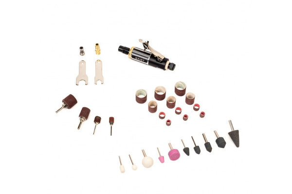 Пневматическая бормашинка с набором абразивных насадок AIST 36 предметов 90440036 00-00017440