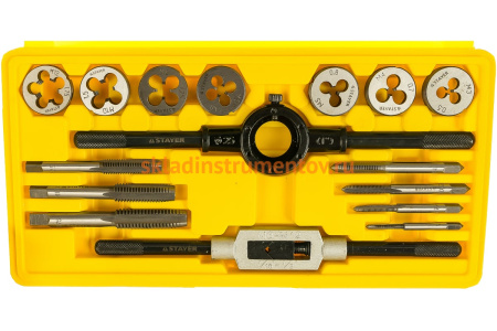 Набор метчиков и плашек STAYER MASTER 16 предметов 28010-H16_z01
