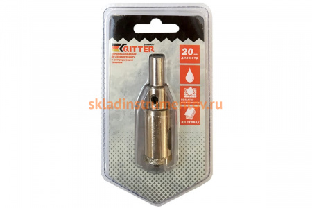 Коронка алмазная Eco по стеклу и керамограниту 20 мм RITTER PS22305201