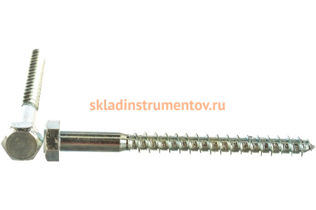 Шурупы ШДШ с шестигранной головкой ЗУБР /DIN 571/ 90 х 8 мм 45 шт 4-300451-08-090