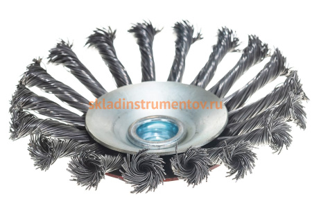 Кордщетка радиальная витая с наклоном (125 мм; М14) для МШУ REDVERG 6623620