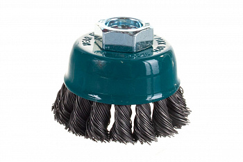 Щетка чашечная со жгутовой стальной проволокой Мастер 021 (65 мм; М14) Профоснастка 20102001