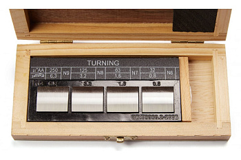 Набор образцов шероховатости поверхности ZITOM 4шт, Ra 0.05 - 12.5 ks00004