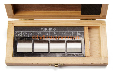 Набор образцов шероховатости поверхности ZITOM 4шт, Ra 0.05 - 12.5 ks00004