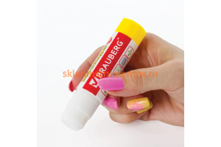 Клей-карандаш BRAUBERG 15 г, Смайлики 224338