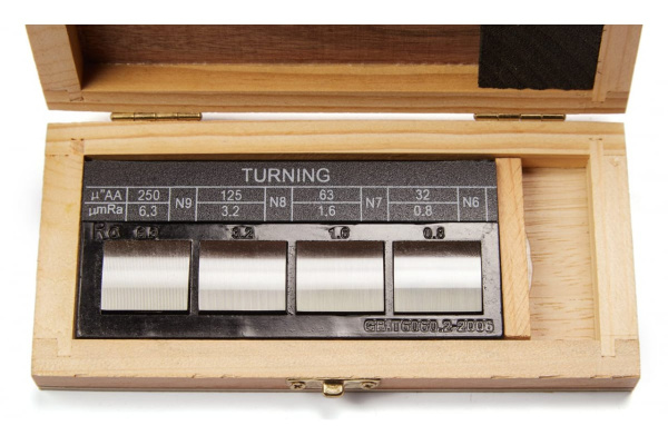 Набор образцов шероховатости поверхности ZITOM 4шт, Ra 0.05 - 12.5 ks00004