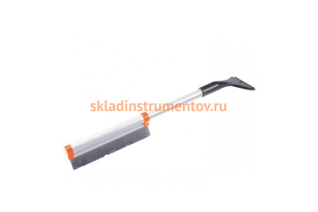 Щетка-сметка для снега со скребком, телескопическая 41-60 см STELS 55311