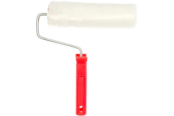 Валик в сборе 200мм, D 48мм, D ручки 6мм, крепление шплинтом СИБРТЕХ Искусственный мех 80153