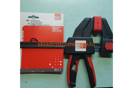 Струбцина пистолетного типа BESSEY 2.7 кН, 300 x 80 мм, распор 160-450 мм BE-EZL30-8