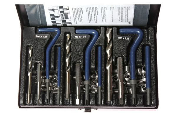 Набор инструментов для восстановления резьбы М6, М8, М10 12шт кейс JTC-4779A