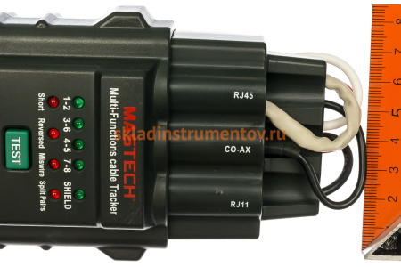 Цифровой тестер сетевых кабелей Mastech MS6813 61911