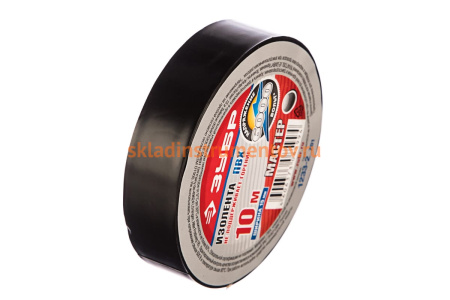 Черная изолента 6000 В, 15мм х 10м ЗУБР МАСТЕР 1233-2_z01
