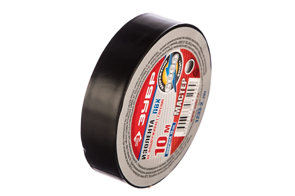 Черная изолента 6000 В, 15мм х 10м ЗУБР МАСТЕР 1233-2_z01