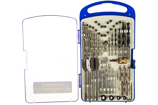 Набор бит и сверл DIY (55 предметов) ПРАКТИКА 031-723